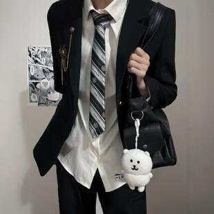 学院风dk制服西装男套装宽松痞帅学生毕业班服预备校服校供感西服