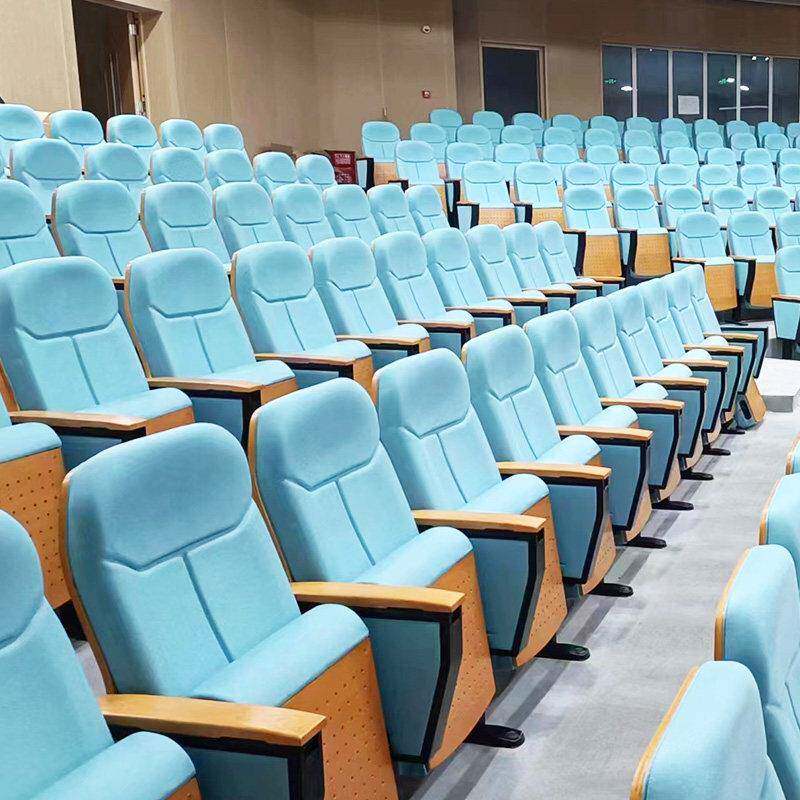 学校礼堂椅多媒体阶梯教室联排椅影剧院报告厅会议室座椅带写字板