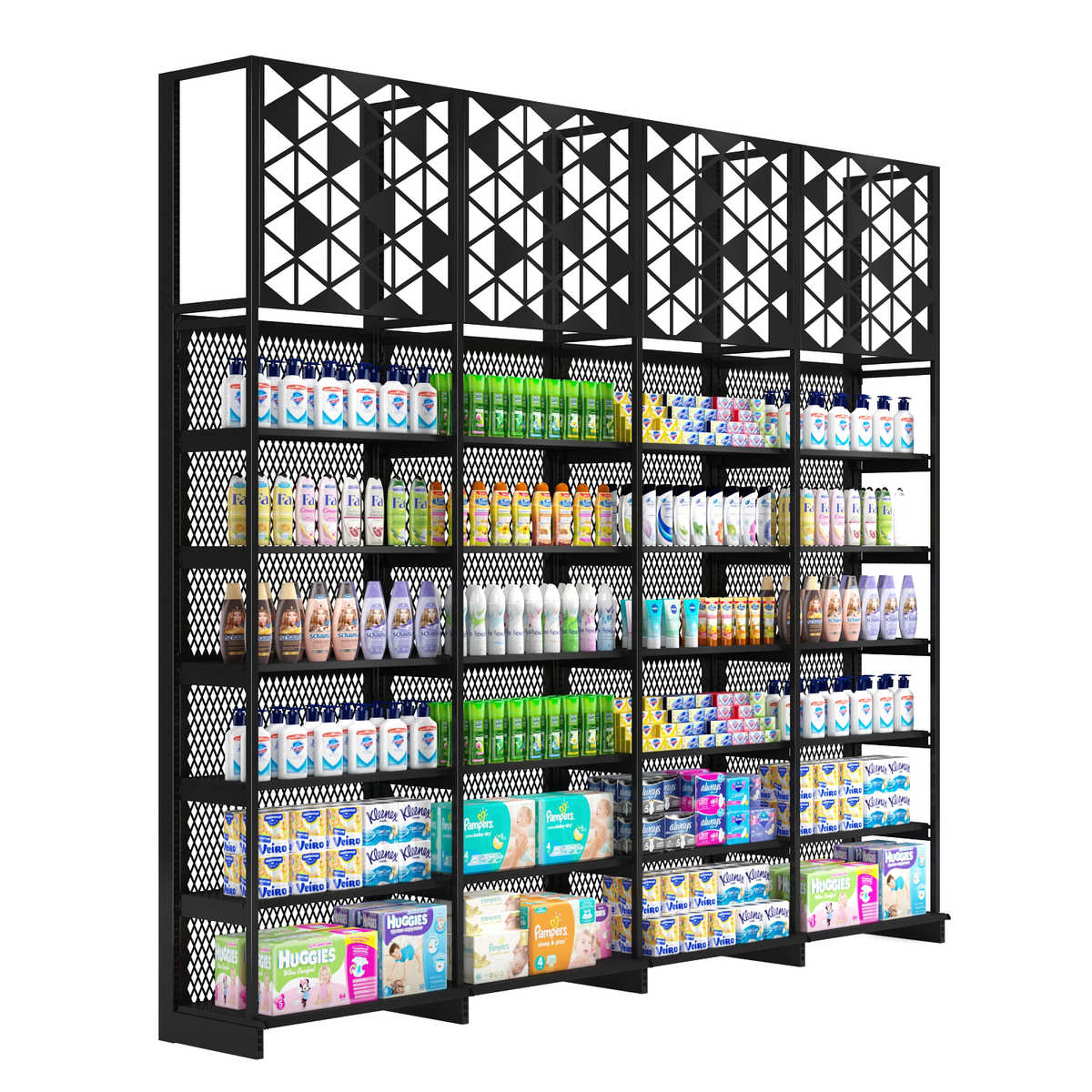 定做大型超市货架专业大卖场设计规划布局商超货架加工定制生产