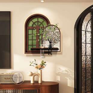 水培绿植中古风餐厅墙装 饰画立可物客F9977M55厅体挂置画入户造型