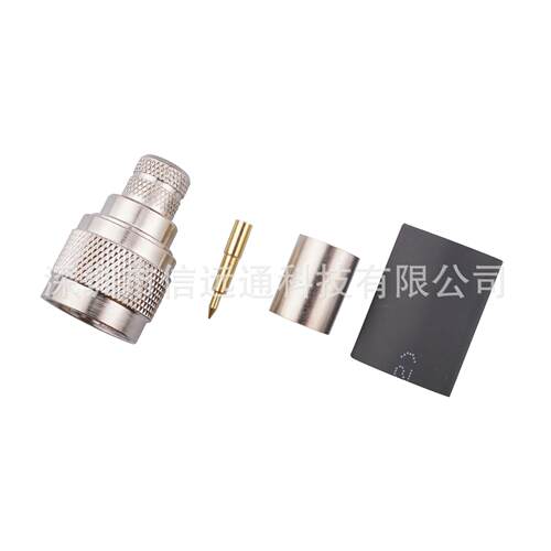 10个/套 N-JC-7公头压接连接器 N公-7同轴射频接头 可接LM400馈线