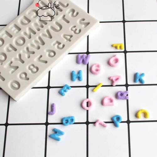 Number Letter Silicone Mold Kitchen DIY Cake Baking Decorati