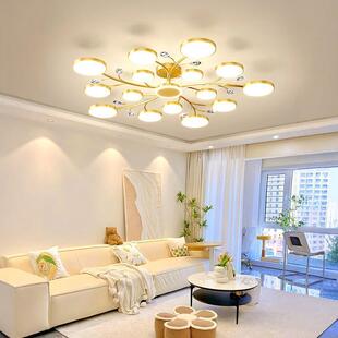 北欧吊灯客厅主灯轻奢水晶2026年新款吸顶灯现代简约大气餐厅灯具