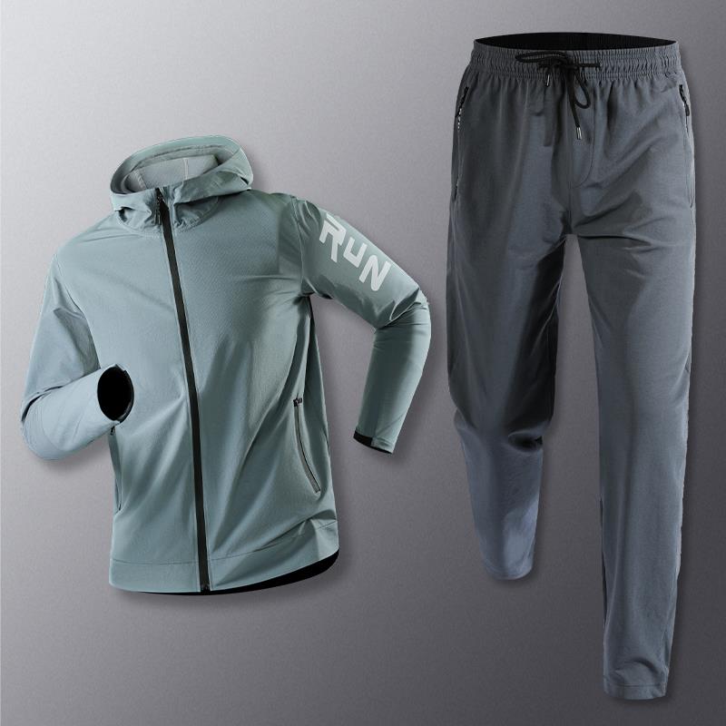正品运衣动套装男春夏季体育跑训练服健身骑行速干步 干服衣户外