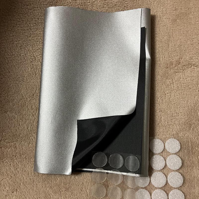 遮光布小片可裁剪带魔术贴圆片黏贴遮阳布防晒DIY可携式窗户挡太
