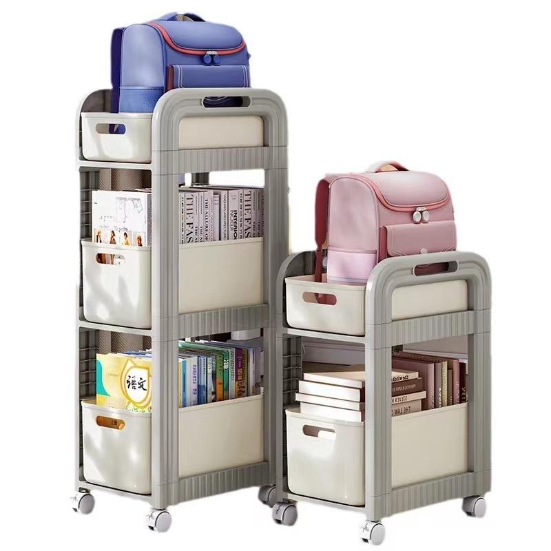 可移动小推车书包书桌收纳置物架
