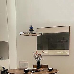 光谱护眼家飞碟餐厅灯飞全盘桌吧台吊灯用高级奶油437餐风M豆摇臂
