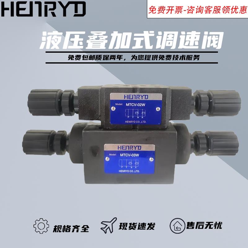 液压叠加式双向节流阀MTCV-02W 03W 02A 02B 03A 03B单向调速阀图片