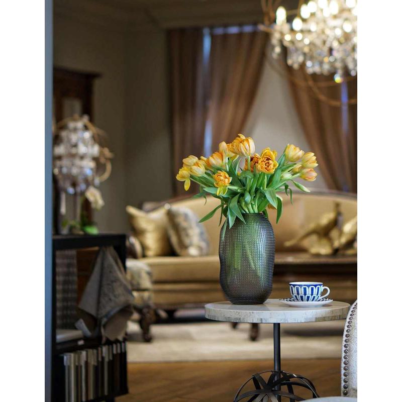 碧轩吕林霞大号玻璃花瓶家居软装摆件工艺品插花设计新品花器