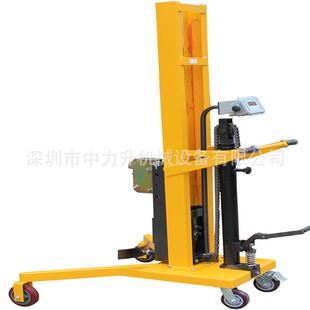 450KG升高1.1米计量式 油桶车 油桶搬运车手堆油桶车脚踏式