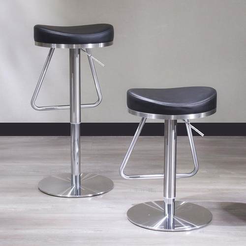 约简不锈钢吧椅酒吧椅升降凳旋转吧台椅子子公椅BC301前台椅子高