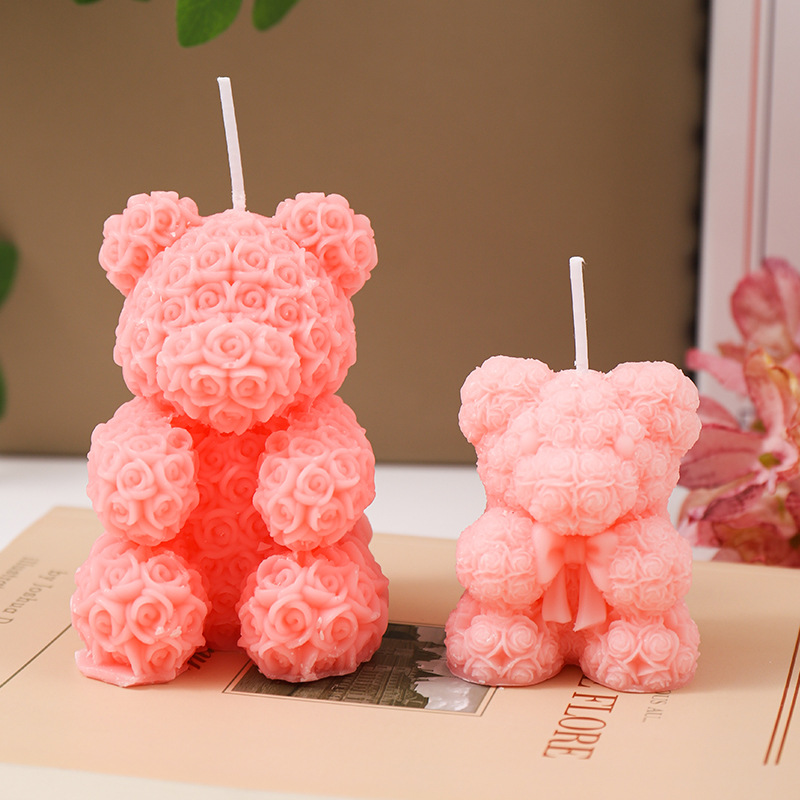 创意玫瑰玫瑰家居摆件生日蜡片