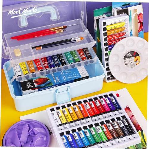 montmarte水彩画watercolor paint set gouache paint aquarelle