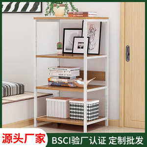 索尔诺加工定制多层客厅落地收纳架子客厅厨房四层铁艺储物置物架