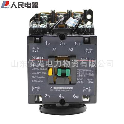 人民电器CJX8 B65-30-22 B45-30-22 交流接触器220V线圈380V