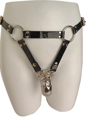 FRRK贞操锁穿戴皮带裤配件皮质可调节式贞操锁通用款配件