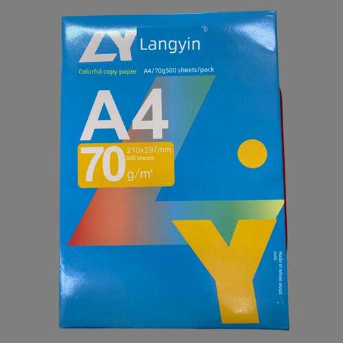 朗印高级彩色覆印纸 办公A4纸 粉红 大红 黄 蓝 绿 70g覆印纸