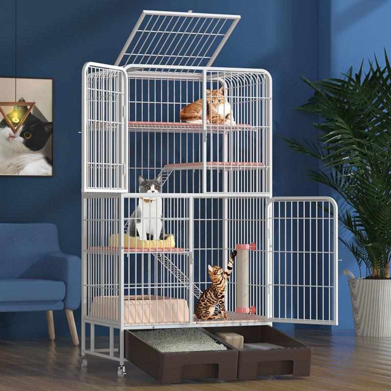 猫笼子家用三层带厕所猫咪豪华别墅超大自由空间猫舍猫屋猫笼
