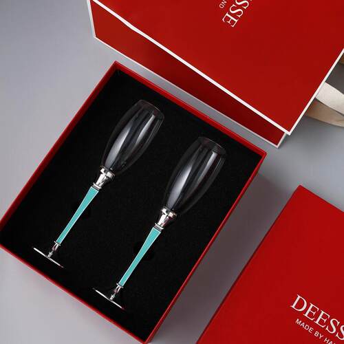 已停产|设计师款纯手工DEESSE方杆红酒杯香槟杯结婚礼物 葡萄窖主