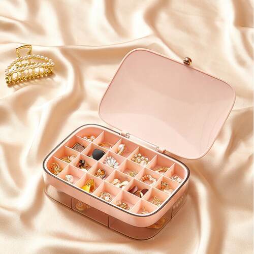 Multi-layer Jewelry Storage Box with 30 Compartments for Nec