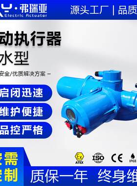 防护等级电动执行器潜水型轻工电站制冷电动执行装置阀门配件