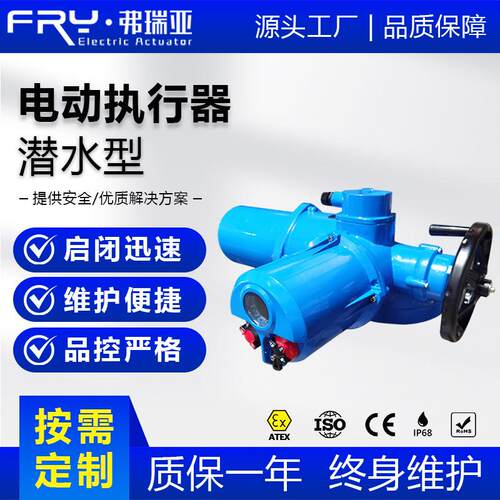 防护等级电动执行器潜水型轻工电站制冷电动执行装置阀门配件