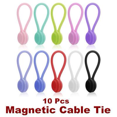 Silicone Magnetic Cable Tie Cord Organizer Cable Manager