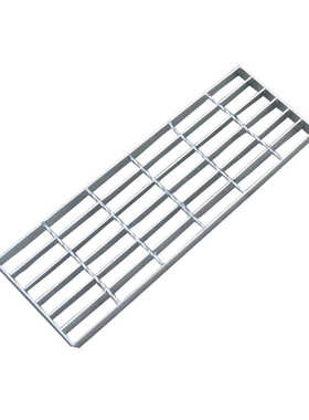 T型楼梯踏步板 Q235不锈钢格栅平台防滑齿形楼踏步焊接固定钢格板