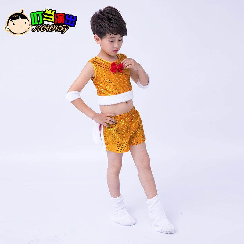 高档六一乐小猪演出服儿快童三只男小猪女舞服幼儿园卡通动物表蹈