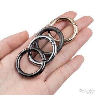 加粗开口钥匙圈钥匙链挂件配件弹簧圈环书包包锁匙扣DIY挂饰材料