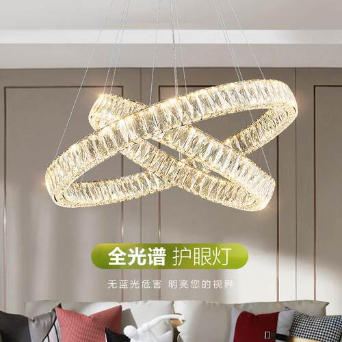 意式后现代简约轻奢水晶吊灯客厅饭厅卧室别墅设计师高颜值灯具