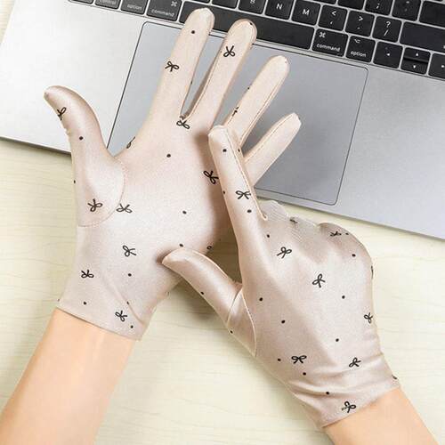 Gloves sun protection touch screen women