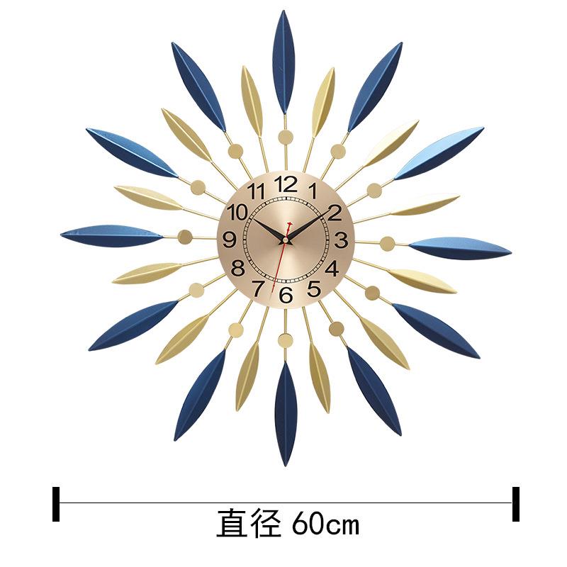 静音石英钟表简约挂钟客厅个性创意轻奢欧式现代时尚时钟卧室家用