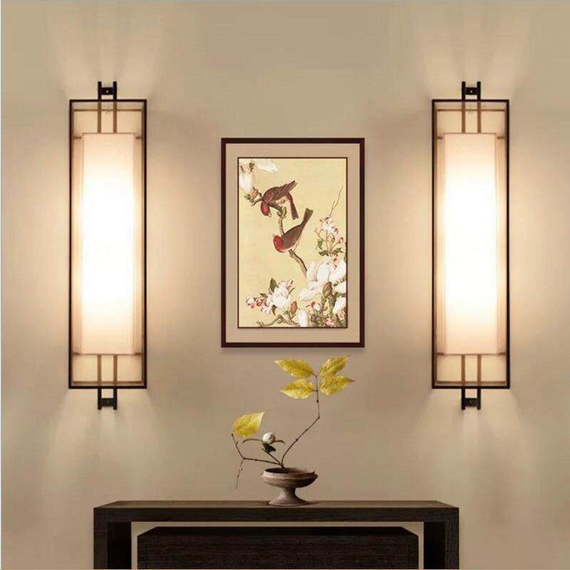 智闪新中式3壁灯现代卧室头灯中国风壁客厅床馨创意温复古酒过道