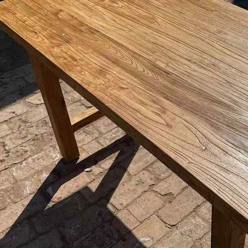 Q&老榆木桌面吧台窗台板公办WFF子地板茶桌茶台餐桌榻榻米可订实