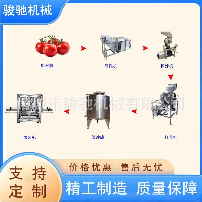 番茄酱生产流水线设备 苹果泥.胡萝卜汁.梨汁流水线生产设备