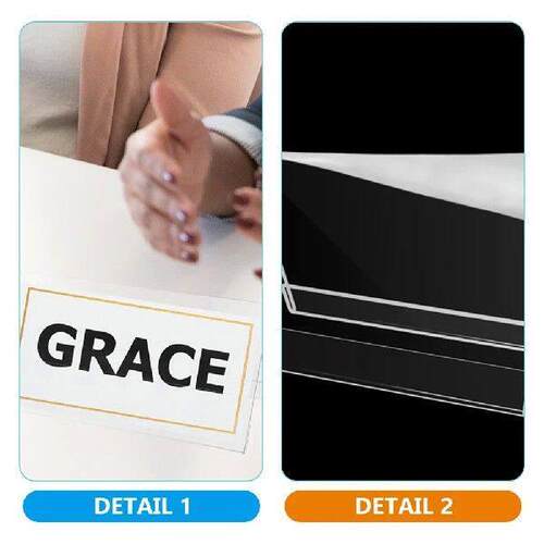 5 Pcs Conference Board Name Display Plate Holder Card Tag