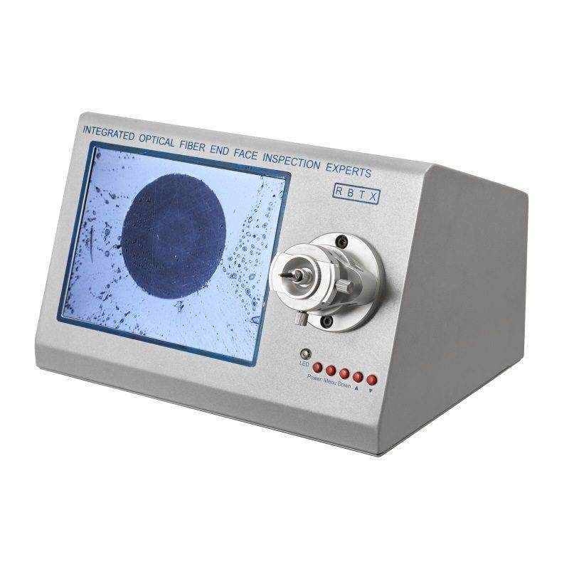 荣邦 高清端面检测仪光纤跳线尾纤插芯400倍实验室成端一体端面仪