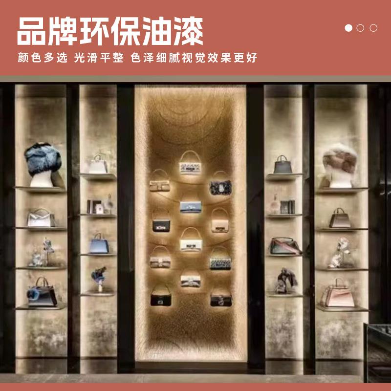 直播间展示柜高端烤漆展柜样品柜鞋子包包展示柜台