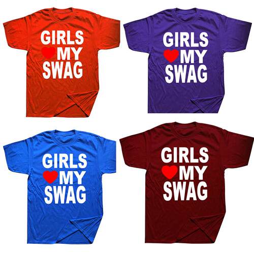 Funny Meme Shirt, Girls Love / Heart My Swag 2010's Style