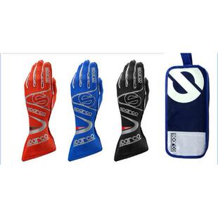 卡丁车外缝赛车手套 摩托车越野车手套 现货红黑蓝