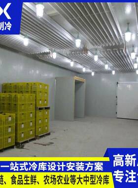 冷库全套设备上门安装大中型商用生鲜水果保鲜库蔬菜冷藏冷冻库