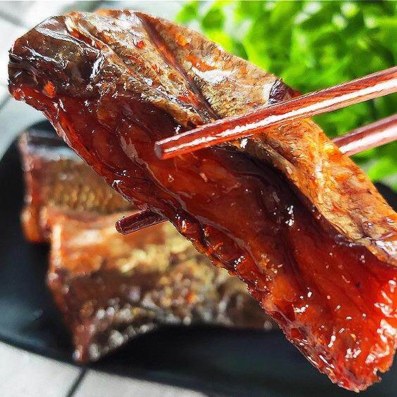 香辣鱼排鱼尾湖南特产下饭菜酱板鱼洞庭即食湖麻辣微辣鱼块辣零食