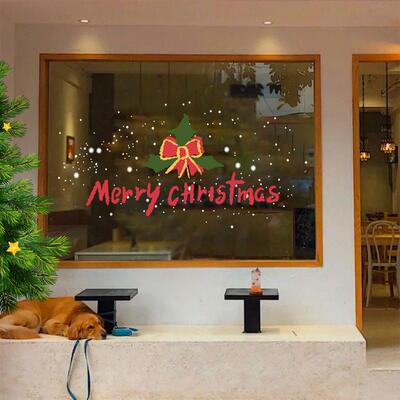 Christmas Window Stickers Merry Christmas Decorations for Ho
