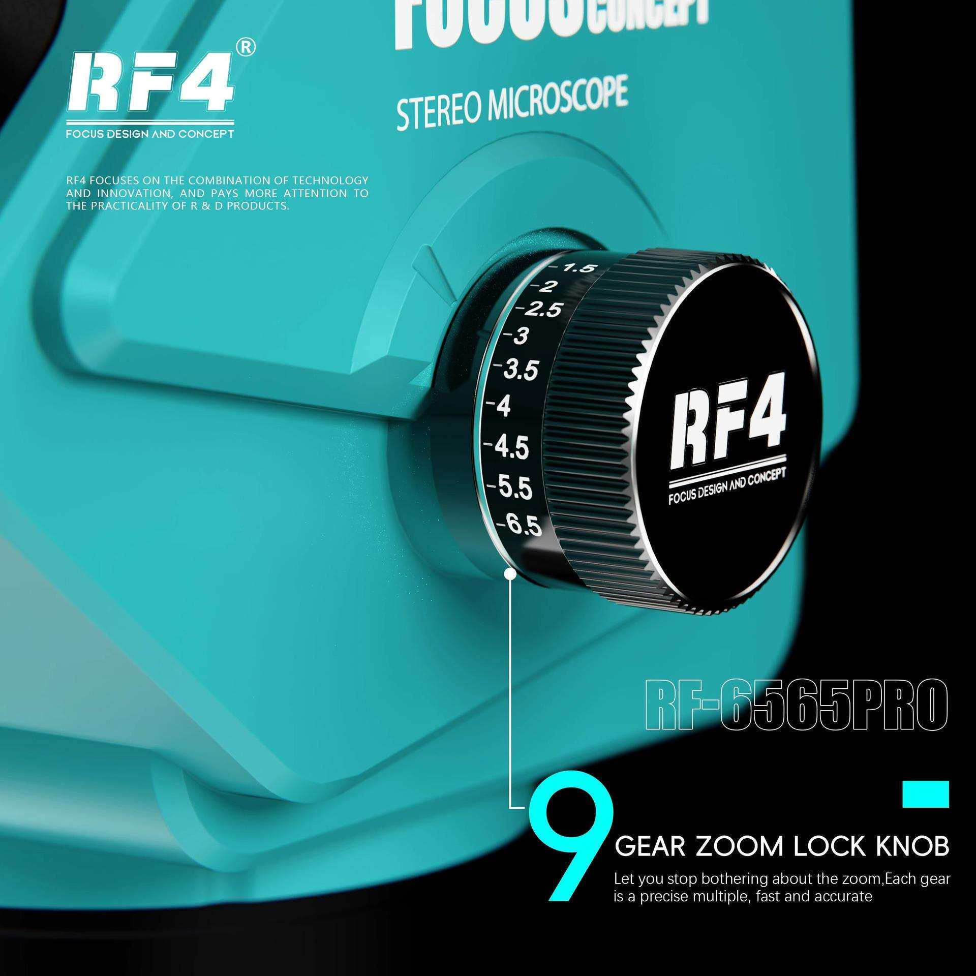 RF4三目高清显微镜主板维修高倍7-50 55 65倍连续变焦支架双臂