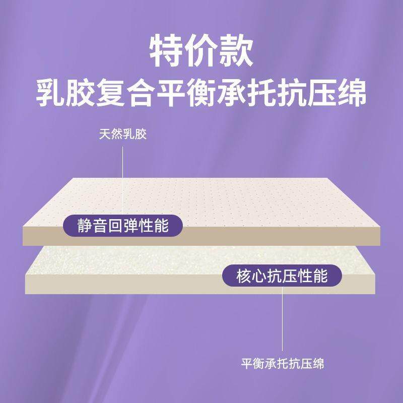天然乳胶垫床褥家用米宿舍床466榻睡垫双人榻米1.81.5m床垫子可