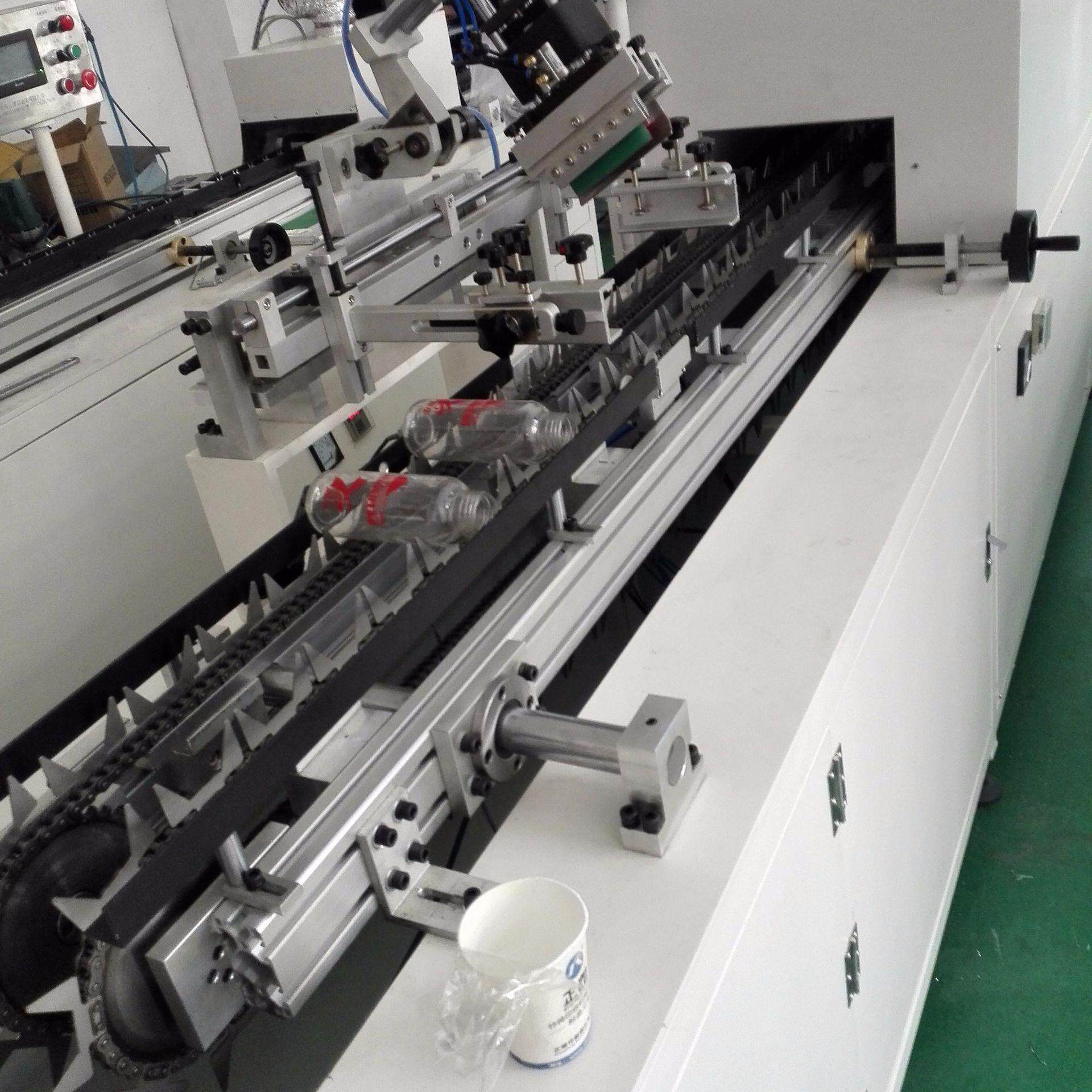 全自动玻璃瓶印刷机玻璃试管单色双色丝印机玻璃杯子丝网印刷机