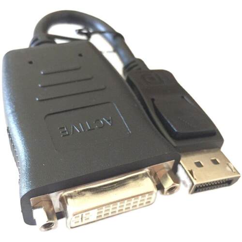 DP转DVI母主动式转接头miniDP转HDMI线4K丽台多屏高清电脑转换器