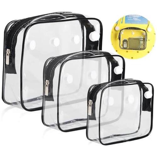 PVC Clear Bogg Beach Tote Bag Accessories Bath Wash Case Tra