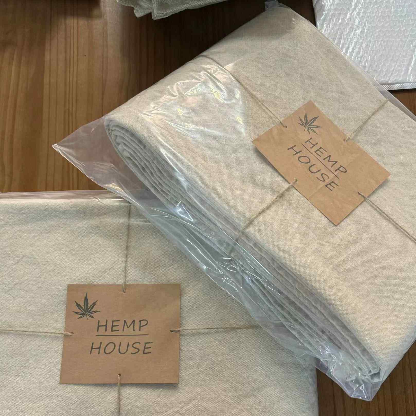 高克重汉麻软凉席野麻雨露麻5斤加大古朴麻感自然返璞质感大床单